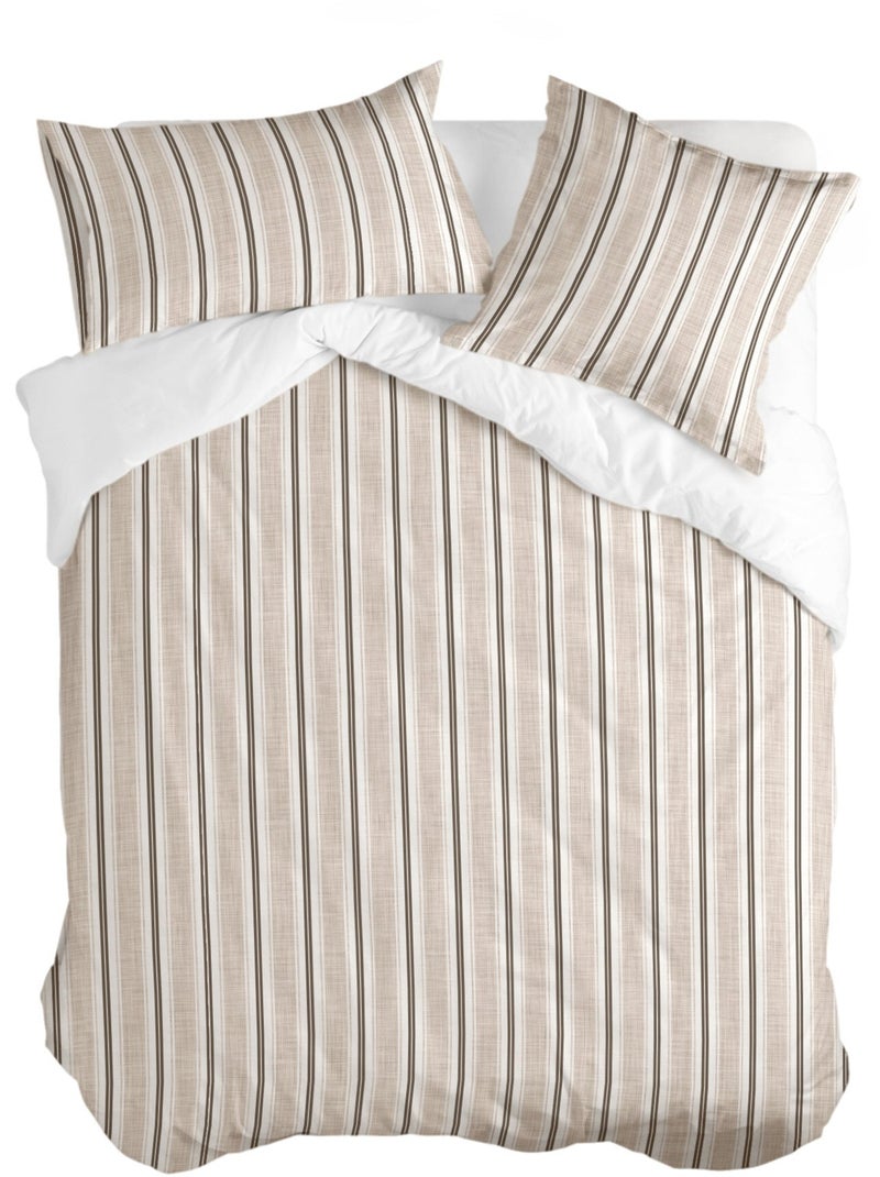Housse de couette Vega "Happyfriday" Beige - Kiabi