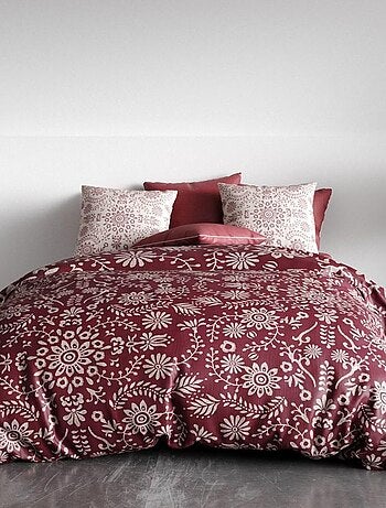Housse de couette Vishka + taie(s) coton bio 57 fils
