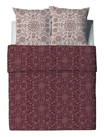 Housse de couette Vishka + taie(s) coton bio 57 fils