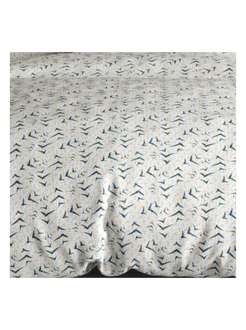 Housse de couette VITA + 2 taies coton 57 fils Blanc - Kiabi