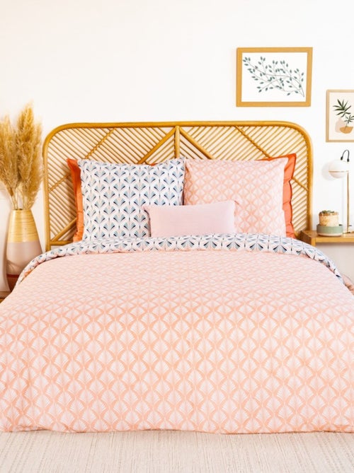 Housse de couette VOLEA + 2 taies 100% coton adouci 57 fils/cm2 - Kiabi Housse de couette VOLEA + 2 taies 100% coton adouci 57 fils/cm2 - Kiabi