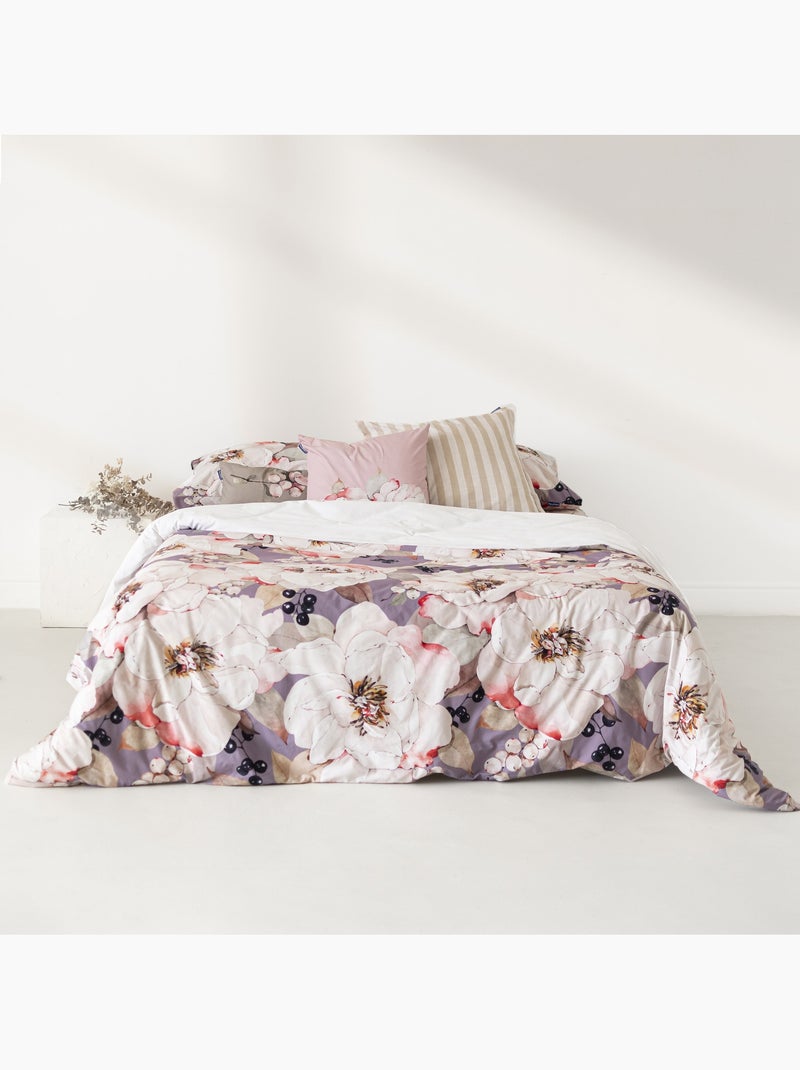 Housse de couette White peonies "Happyfriday" Blanc - Kiabi