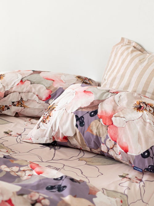 Housse de couette White peonies "Happyfriday" - Kiabi