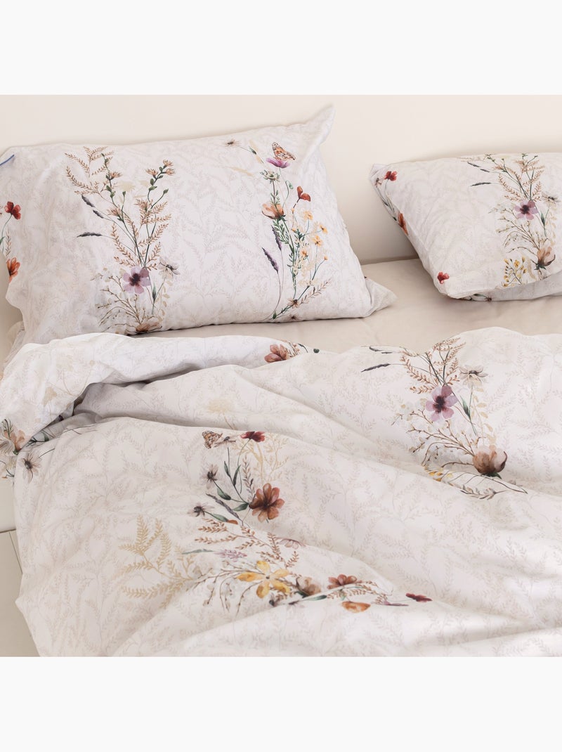 Housse de couette Wild flowers "Happyfriday" Multicolore - Kiabi