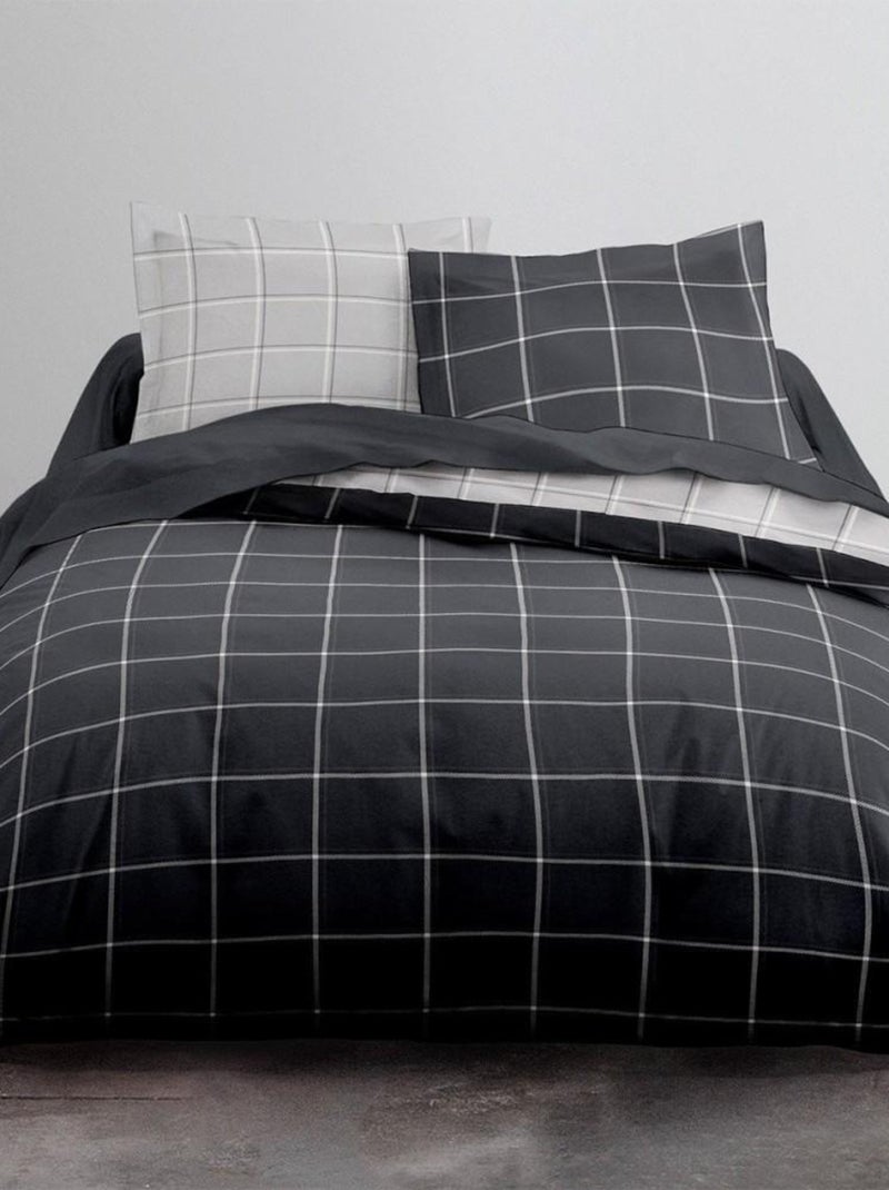 Housse de couette  Winter Meteor + taie(s) 100% coton 57 fils Gris - Kiabi
