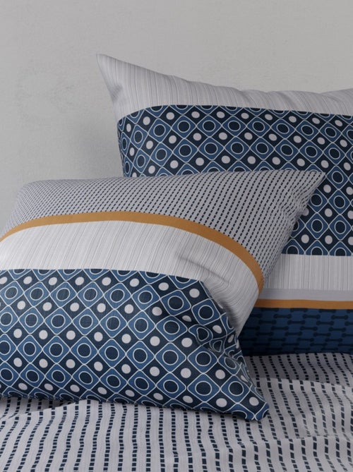 Housse de couette ZANTE + 2 taies coton 57 fils - Kiabi
