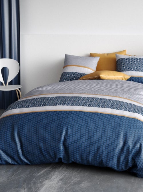 Housse de couette ZANTE + 2 taies coton 57 fils - Kiabi