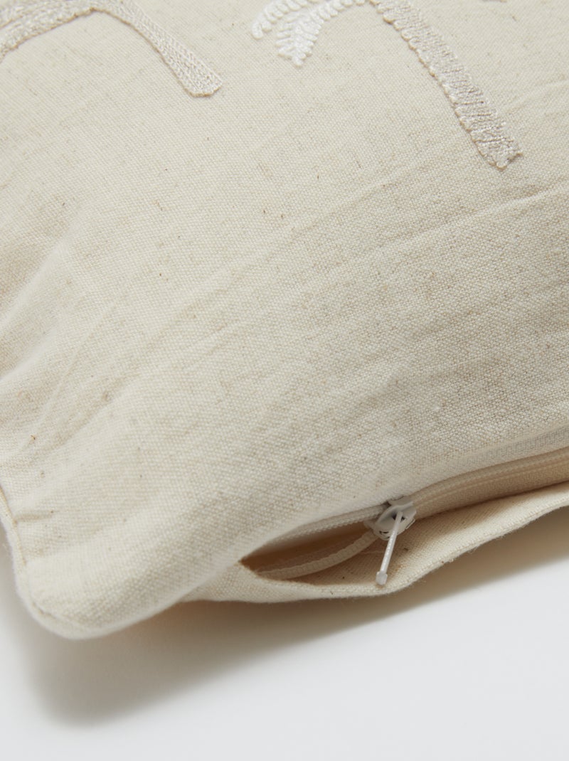 Housse de coussin (30x50 cm) en lin mélangé - Kiabi Home Beige - Kiabi
