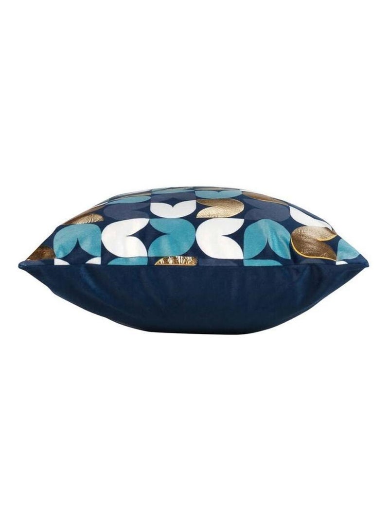 Housse de coussin 30x50 velours or Vivaldi Bleu - Kiabi