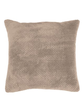 Housse de coussin 40 x 40 cm flanelle jacquard calinou lin
