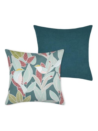Housse de coussin 40 x 40 cm Rossignol vert