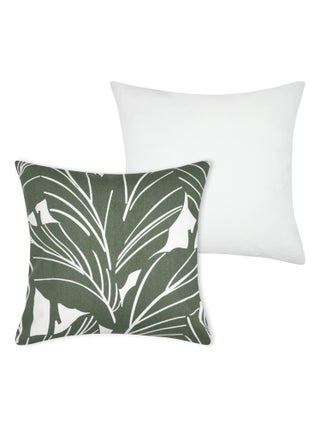 Housse de coussin 40 x 40 cm Sago vert tropicale
