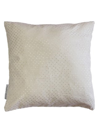 Housse de coussin 40 x 40 cm Suede argent beige