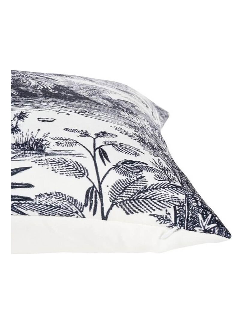 Housse de coussin 40x40 cm Art blanc noir Blanc - Kiabi