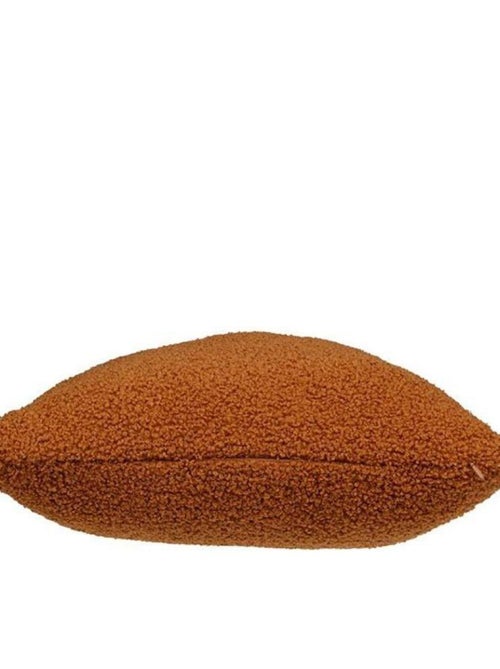 Housse de coussin 40x40 cm bouclette Bonheur - Kiabi