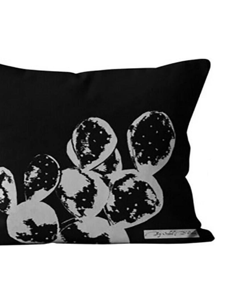 Housse de coussin 40x40 cm Cactus coton Noir - Kiabi