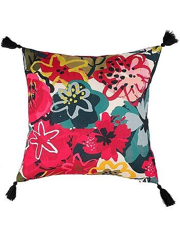 Housse de coussin 40x40 cm Fleurs - Kiabi
