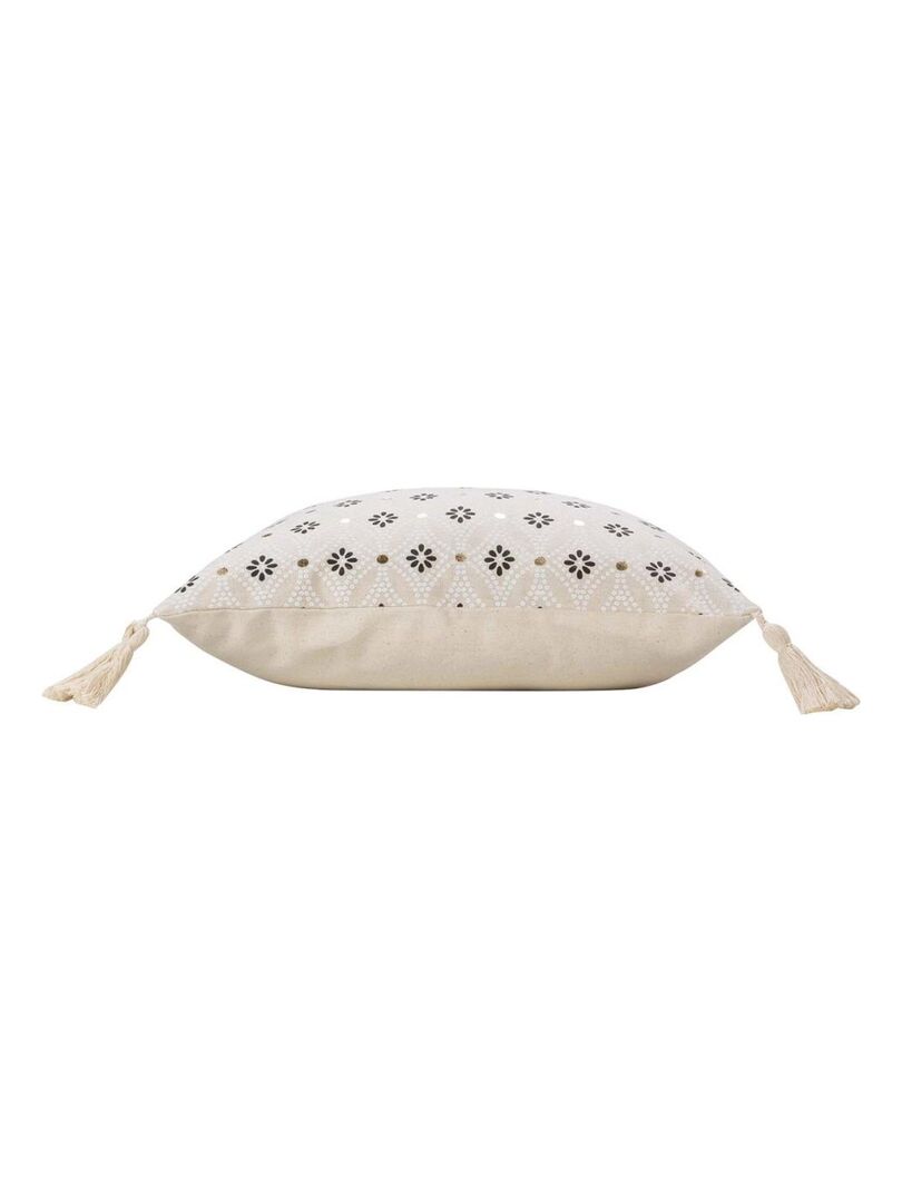 Fodera Cuscino Geomini 40x40 Cm Douceur D'Intérieur – Cotone Con Stampa Oro, Elegante E Morbida