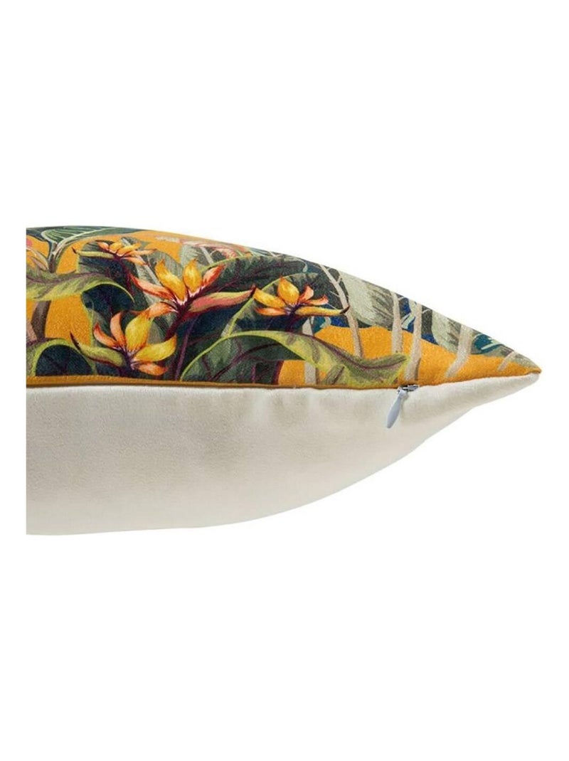 Housse de coussin 40x40 cm Jungle moutarde Jaune - Kiabi