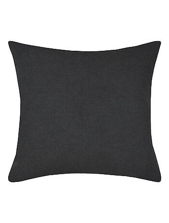 Housse de coussin 40x40 cm Macaco ardoise coton