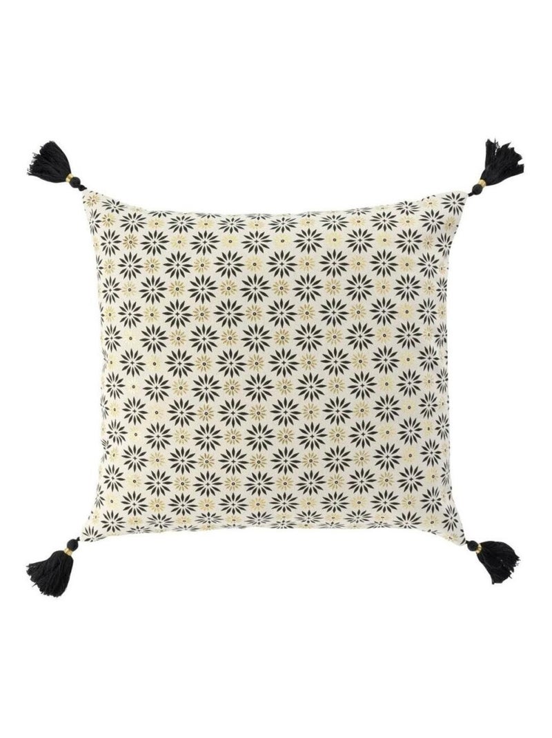 Housse de coussin 40x40 cm Or Floreor coton Blanc - Kiabi