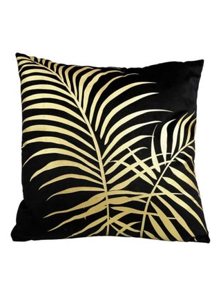 Housse de coussin 40x40 cm Palm black