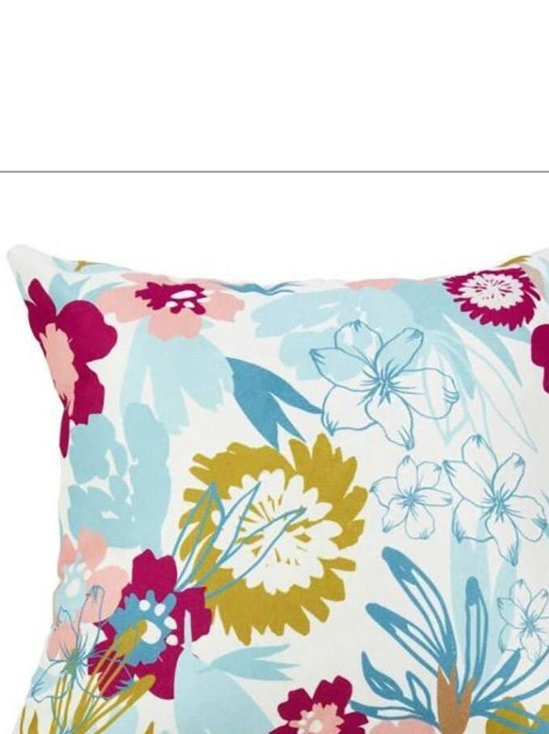 Housse de coussin 40x40 cm Printemps Blanc - Kiabi