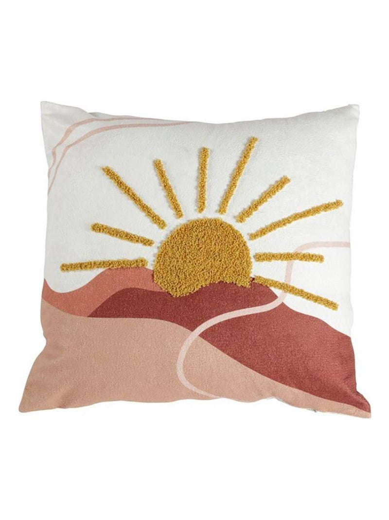 Housse de coussin 40x40 cm Soleil Blanc - Kiabi