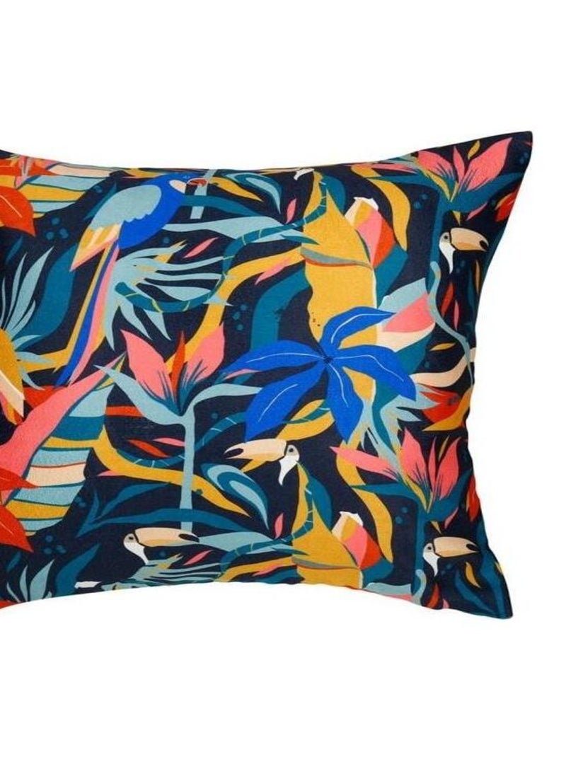 Housse de coussin 40x40 cm Tropik multicolore Orange - Kiabi