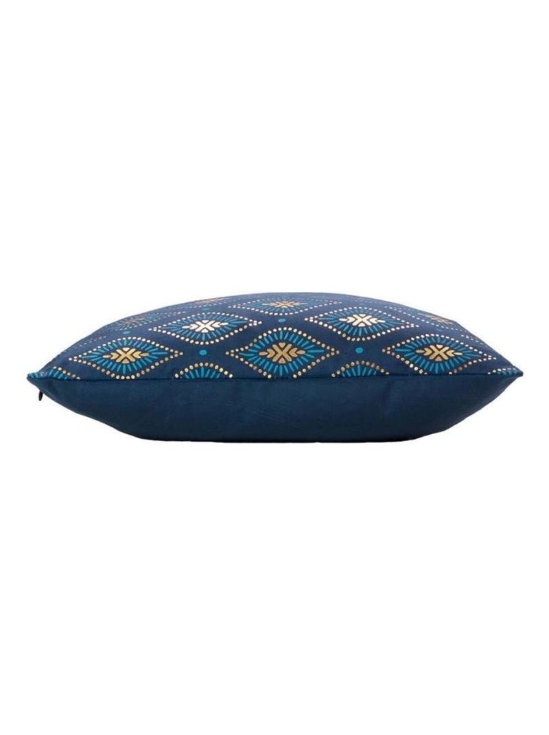 Housse de coussin 40x40 cm velours Sofia Bleu - Kiabi