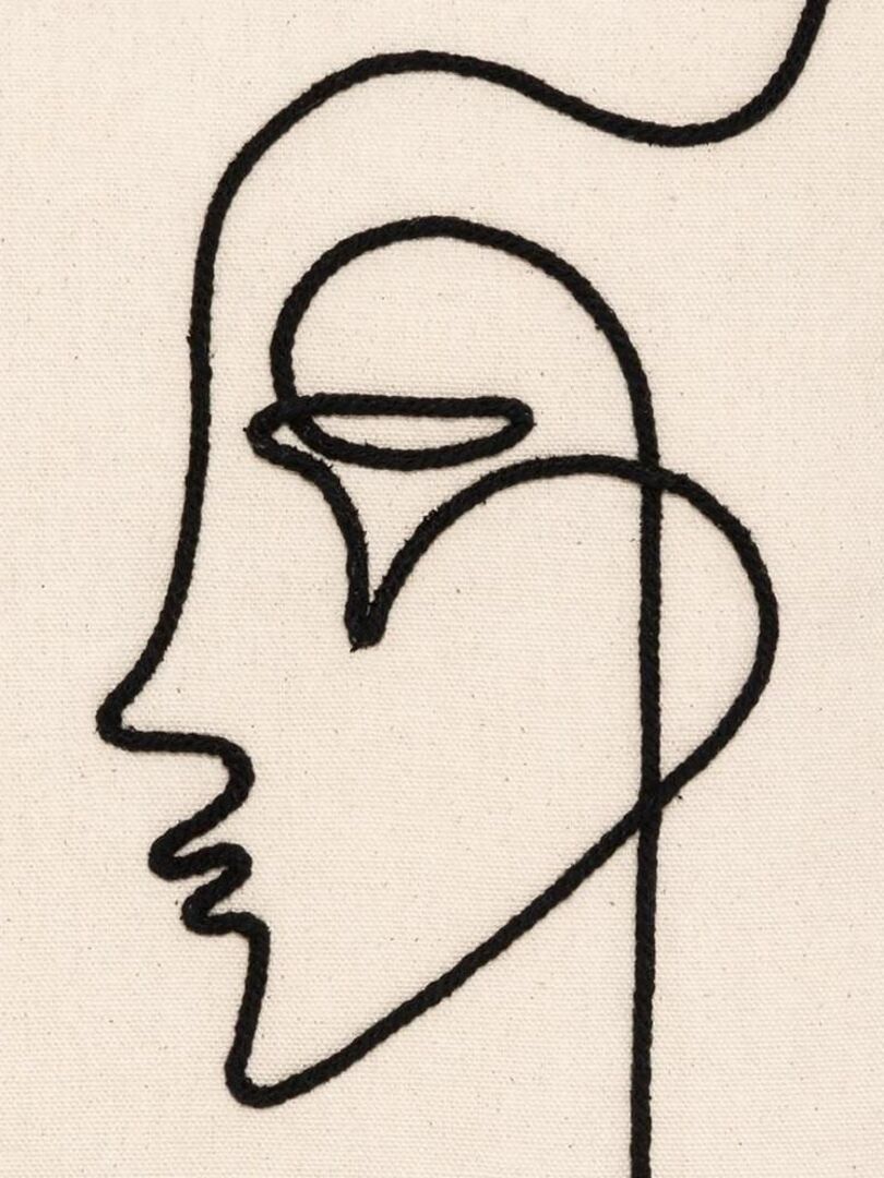 Taie D'oreiller En Peluche Multifonctionnelle Beauté Visage Broderie Taie D'oreiller Housse De Coussin Housse De Coussin Tendance Et Artistique Décoration D'intérieur Salon Décoration Taie D'oreiller