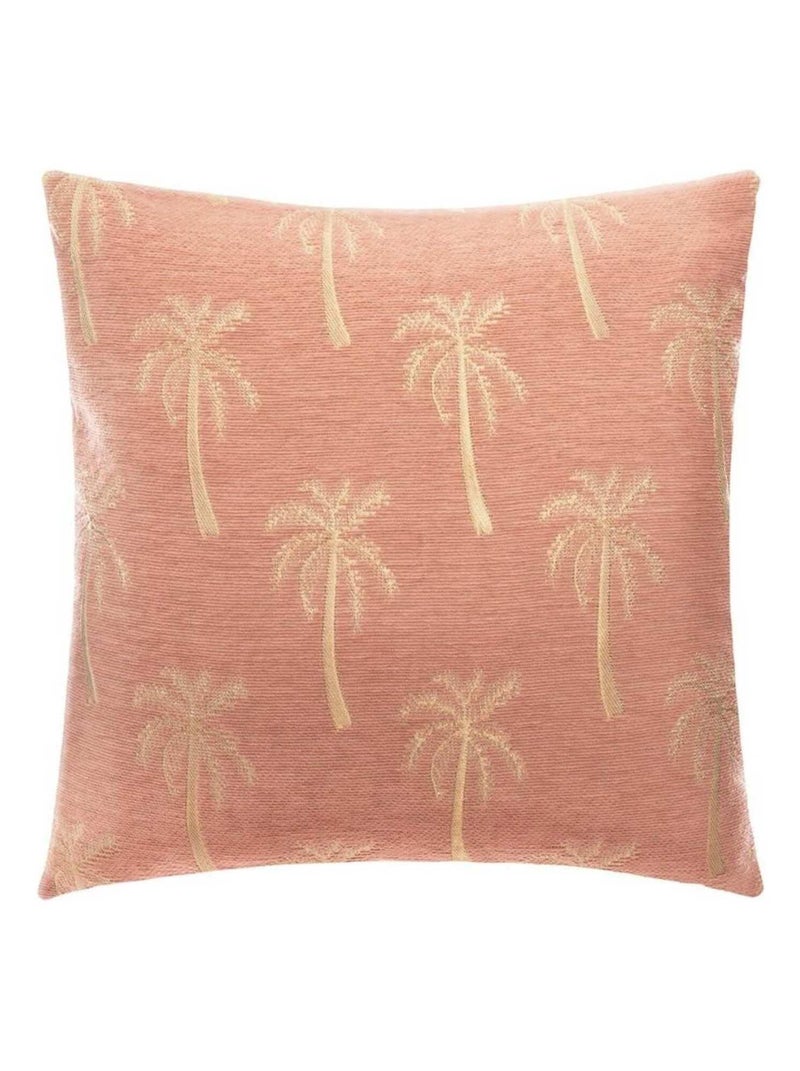 Housse de coussin 40x40 Palmier rose Rose - Kiabi