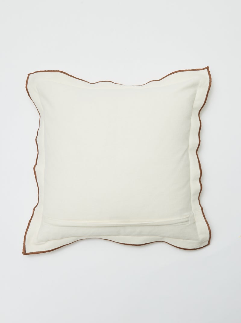 Housse de coussin (45x45 cm) - Kiabi Home Beige - Kiabi