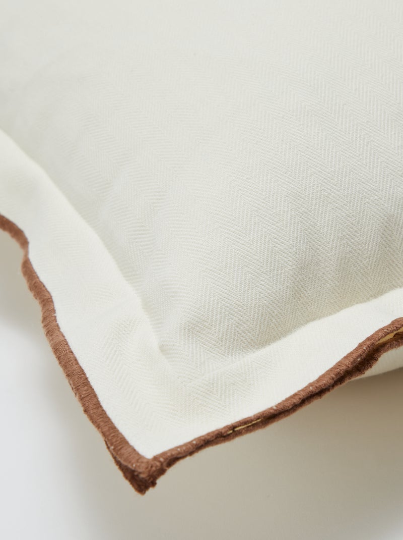 Housse de coussin (45x45 cm) - Kiabi Home Beige - Kiabi