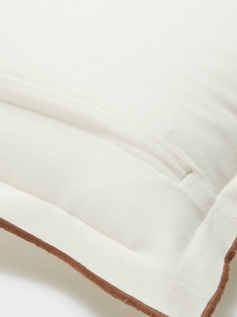 Housse de coussin (45x45 cm) - Kiabi Home Beige - Kiabi