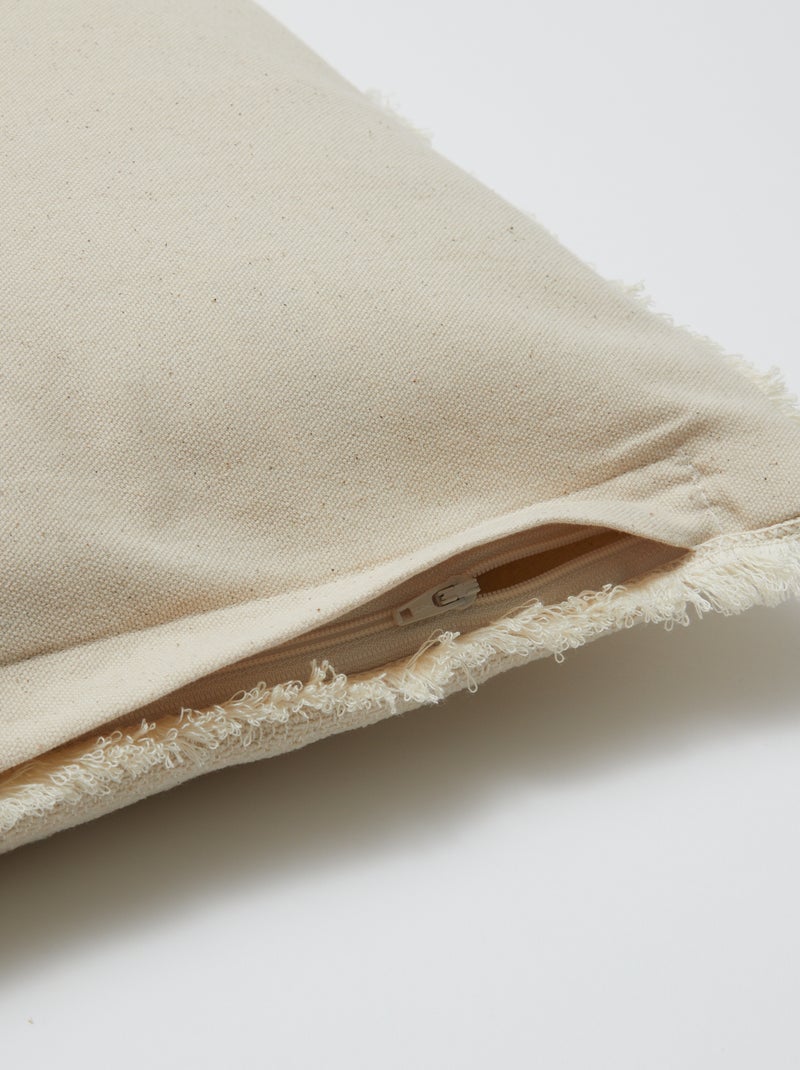 Housse de coussin (45x45 cm) en coton - Kiabi Home Beige - Kiabi