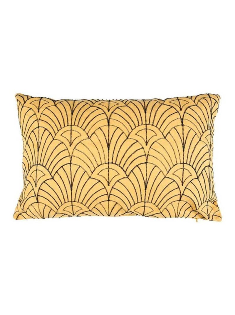 Housse de coussin 50x30 cm Coquillage Jaune - Kiabi