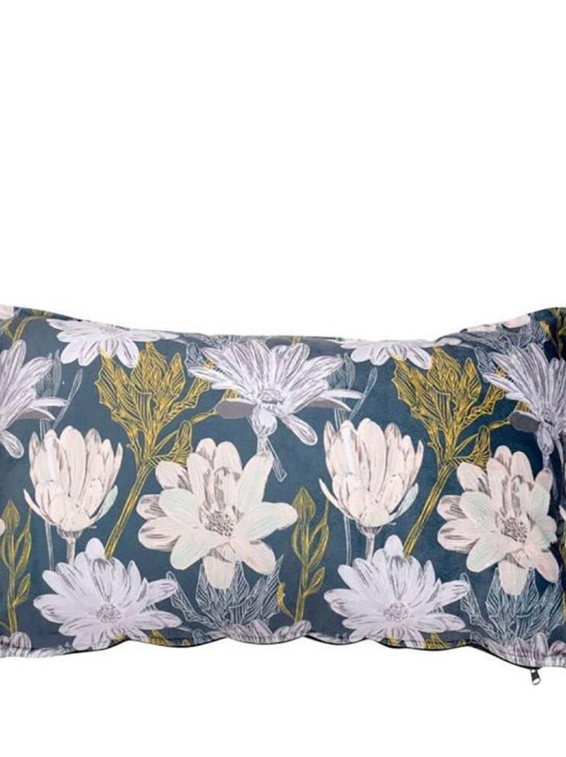 Housse de coussin 50x30 cm Lavande Bleu - Kiabi