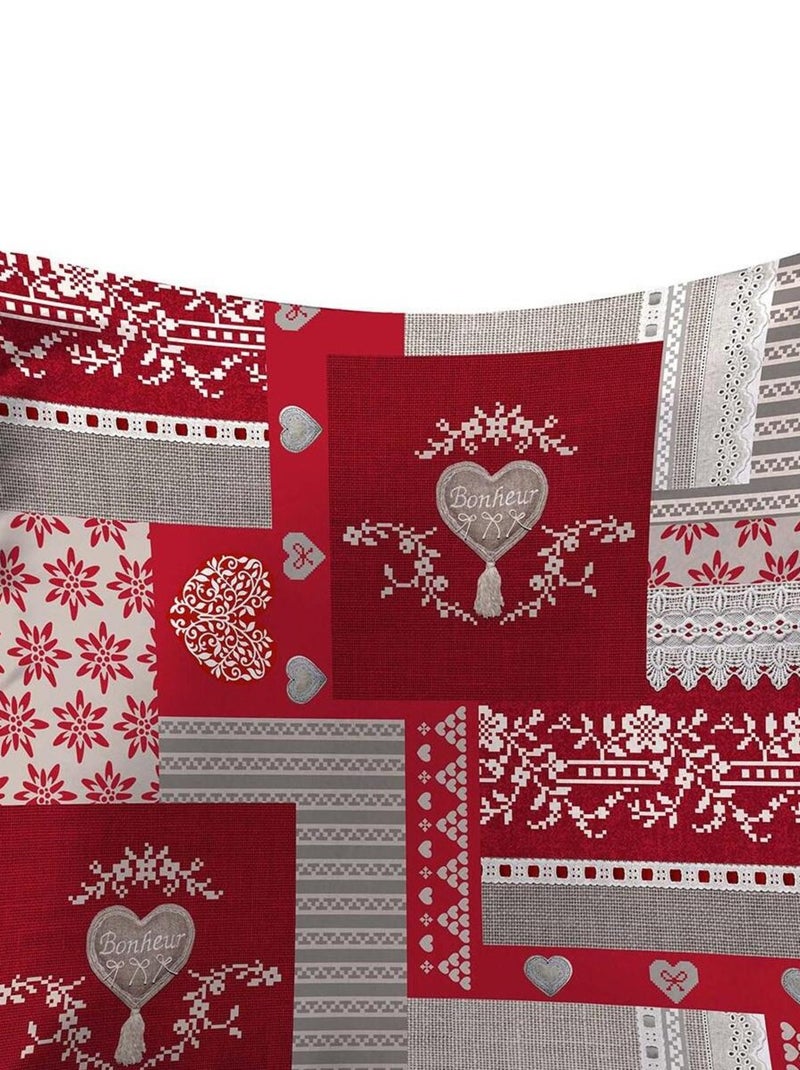 Housse de coussin 60x60 cm Sweet Heart microfibre Rouge - Kiabi