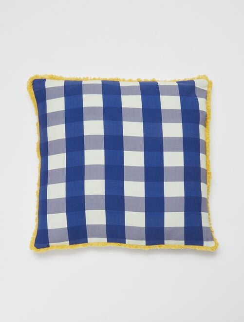 Housse de coussin à carreaux - Kiabi Home - Kiabi