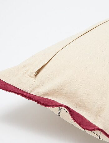 Housse de coussin à carreaux