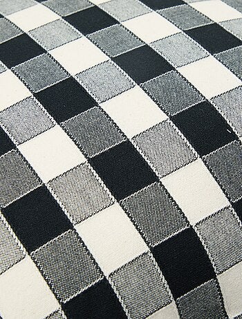 Housse de coussin à carreaux