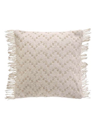 Housse de coussin a franges 40 x 40 cm Itak