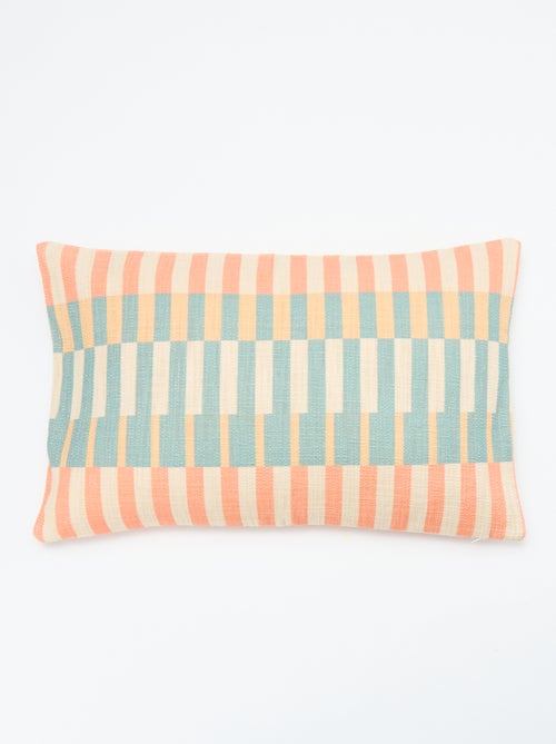 Housse de coussin à motifs géométriques - Kiabi