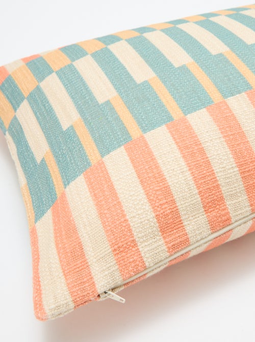 Housse de coussin à motifs géométriques - Kiabi