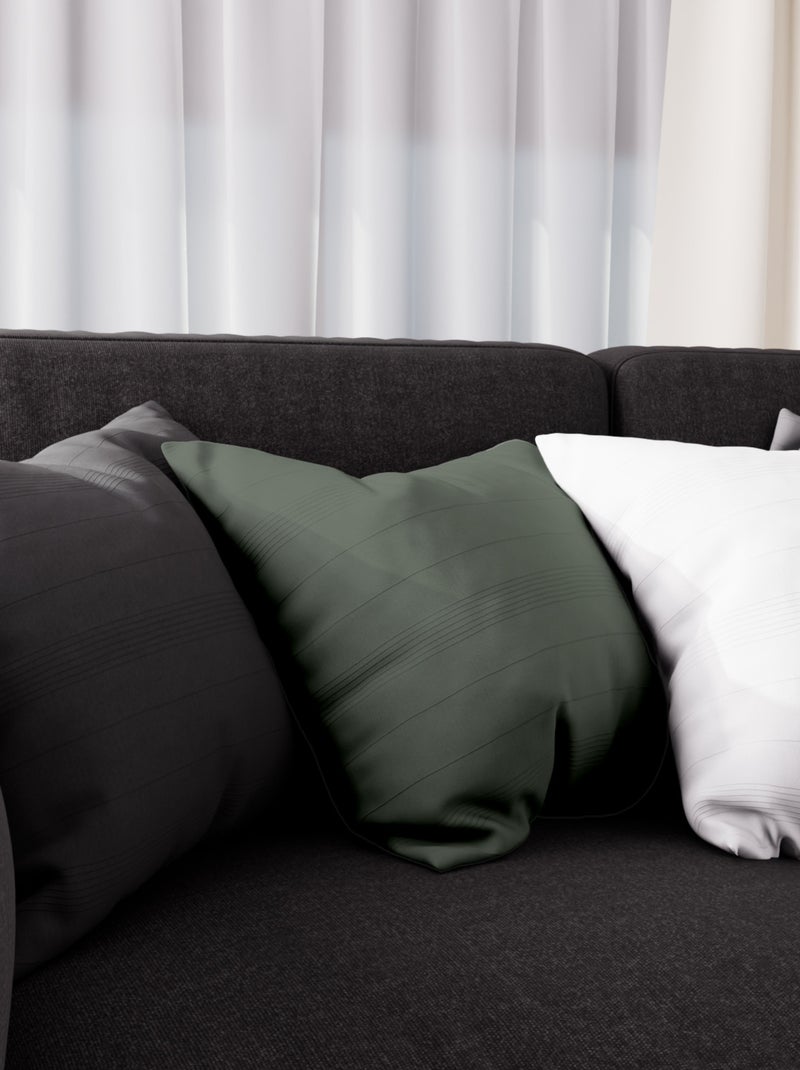 Housse de coussin ADELE, par Soleil d'Ocre Kaki - Kiabi