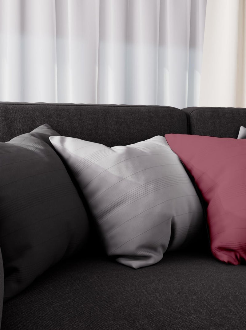 Housse de coussin ADELE, par Soleil d'Ocre Rose framboise - Kiabi