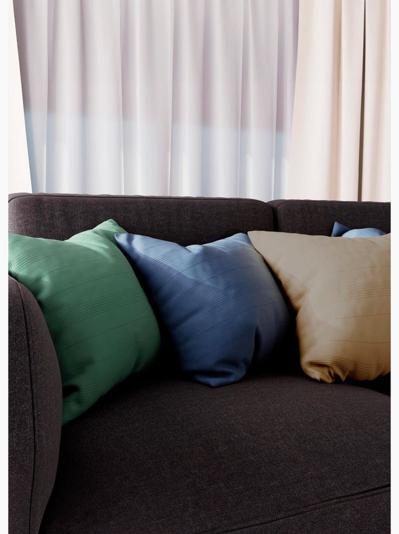 Housse de coussin ADELE, par Soleil d'Ocre Taupe - Kiabi