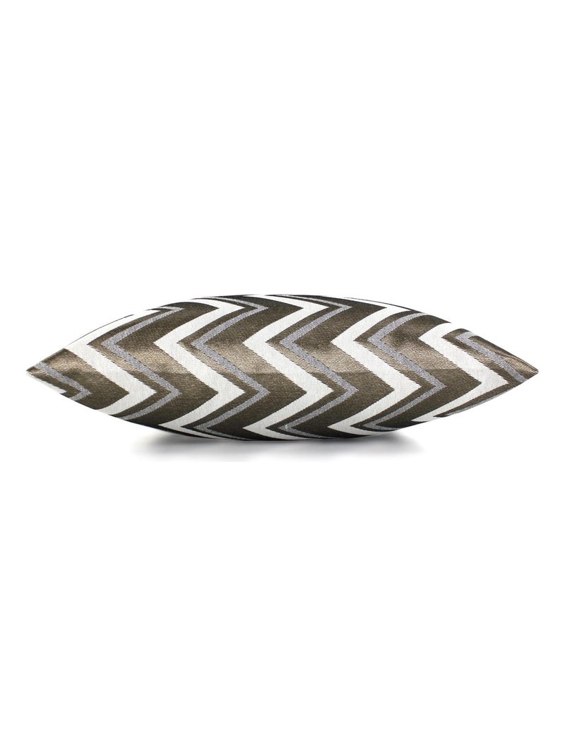 Housse de coussin AGRANO ZigZag Polycoton Multicolore - Kiabi