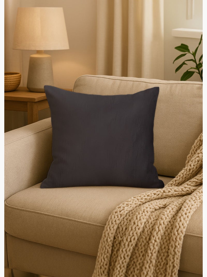 Housse de coussin ALIX, par Soleil d'ocre gris anthracite - Kiabi